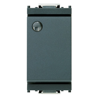 Выключатель 1p 16ax с подсветкой серый