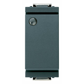 Переключатель 1p 16ax с подсветкой серый