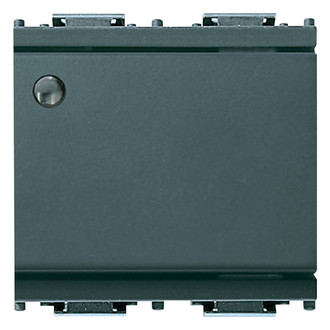 Переключатель 1p 16ax с подсветкой 2m серый