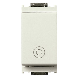 Кнопка 1p no 10a белая