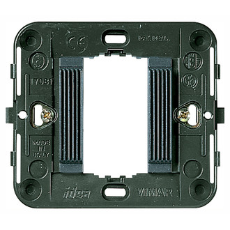 Суппорт для 1 модуля c защелками серый