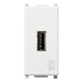 З/у USB 5V 1,5A, на 1 модуль,,белое