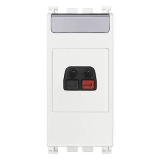 Розетка для громкоговорителя, белая