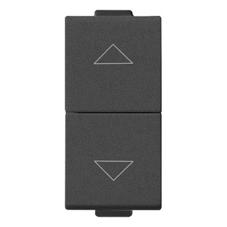 Две кнопки взамоблокруемые НР 10А со стрелками, карбон матовый