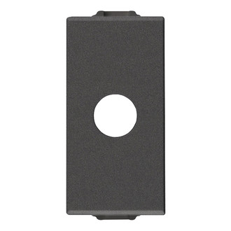 Модуль с отверстием и зажимами для кабеля, карбон матовый