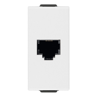 Розетка телефонная RJ11 6/4, белая