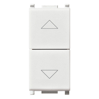 2 кнопки взамоблокируемые no+no 10a, белые