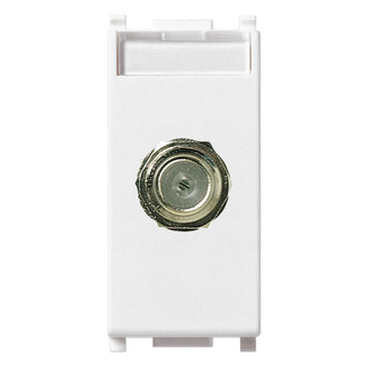 Розетка tv tipo f, белая