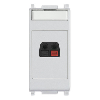 Соединитель громкоговорителя, серебро