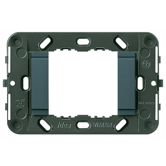 Суппорт для 2 модулей гладкий серый