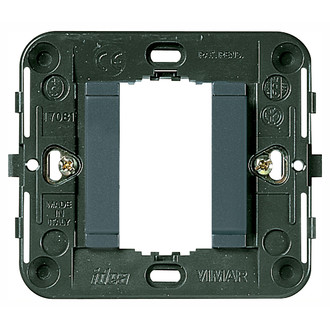 Суппорт для 1 модуля c защелками серый