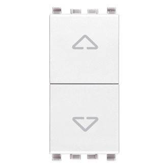 Две кнопки независимые no+no 10a, белые