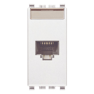 Розетка RJ45 CAT 5E UTP T568A/B, белая