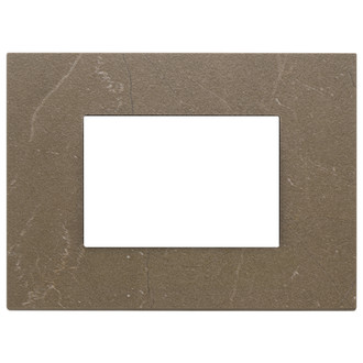 Накладка на 3 модуля, коричневый кофе