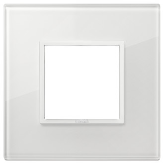 Накладка eikon evo на 2 модуля, полностью белый бриллиант