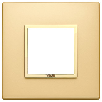 Накладка eikon evo на 2 модуля, сатинированное золото