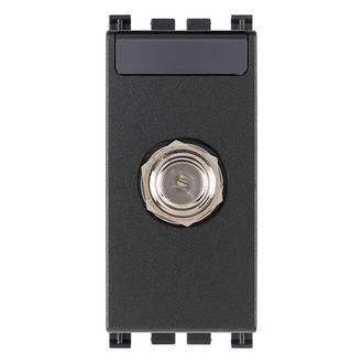 Розетка tv tipo f, серая