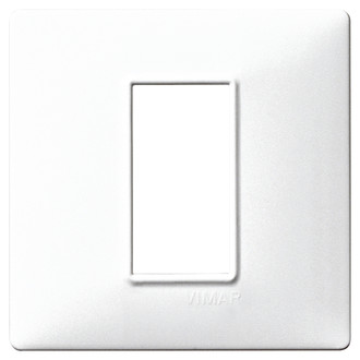 Накладка на 1 модуль белая