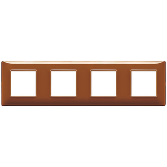 Накладка на 8 модулей (2+2+2+2) 71мм рефлекс 'табак'