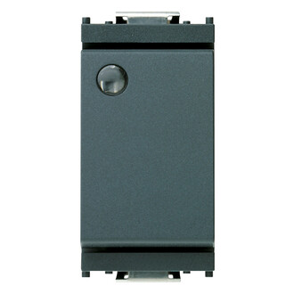 Выключатель 1p 16ax с подсветкой серый