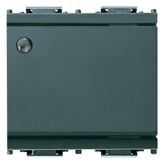 Переключатель 1p 16ax с подсветкой 2m серый