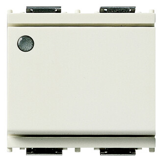 Переключатель 1p 16ax с подсветкой 2m белый