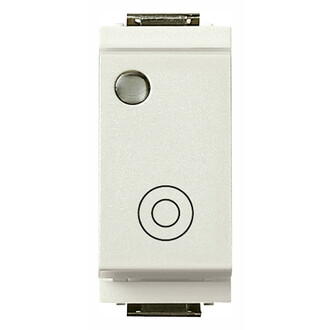 Кнопка 1pno 10a с подсветкой белая