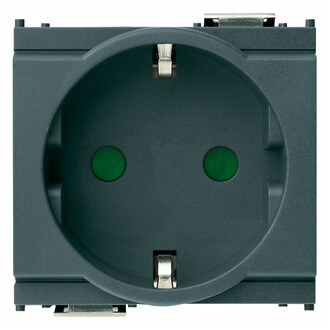 Розетка 2p+t 16a германия серая