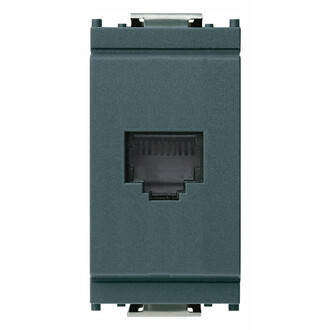 Розетка для штеккера rj45 серая