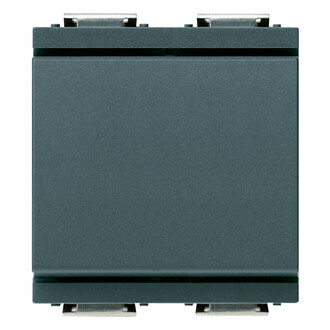 Выключатель 1P 16AX на 2 модуля, серый