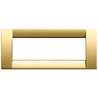 Накладка на 6 модулей металл золото