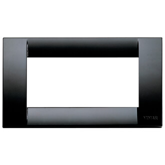 Накладка на 4 модуля пластик черная