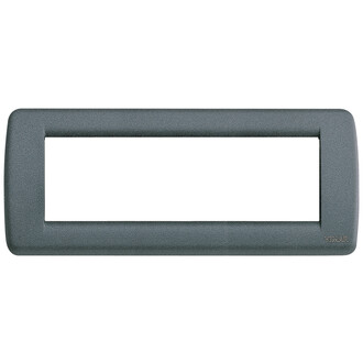 Накладка на 6 модулей rondo металл шиферная