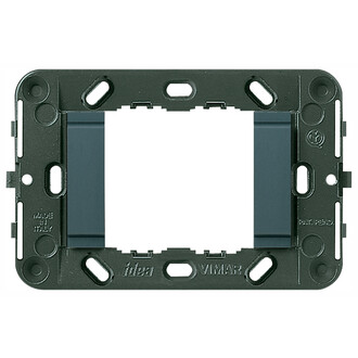 Суппорт для 2 модулей гладкий серый