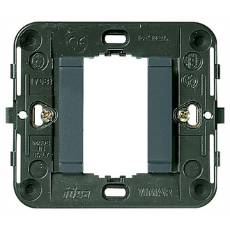 Суппорт для 1 модуля c защелками серый