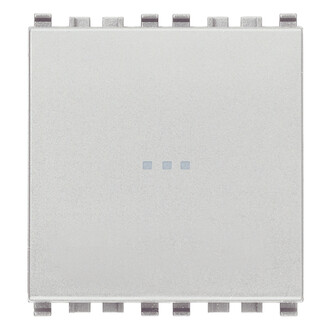 Переключатель 1P осевой 16AX 2M, серебро матовое