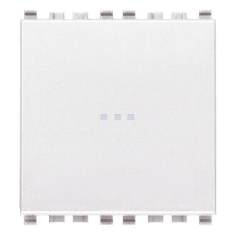 Кнопка 1P осевая NO 10A 2м, белая