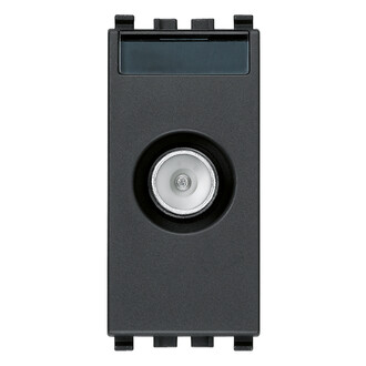 Розетка tv проходная 10db 'папа', серая