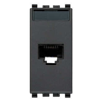 Розетка RJ45 NETSAFE CAT6 UTP, серая