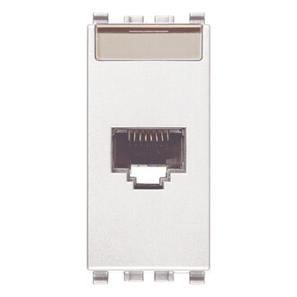 Розетка RJ45 NETSAFE CAT6A UTP, белая