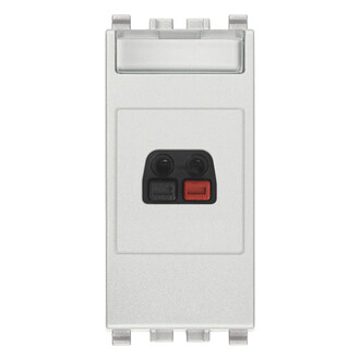 Соединитель громкоговорителя, серебро матовое