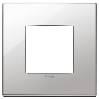 Накладка на 2 модуля, никель