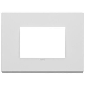 Накладка на 3 модуля, белая матовая