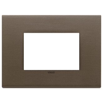 Накладка на 3 модуля, темная бронза