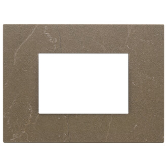 Накладка на 3 модуля, коричневый кофе