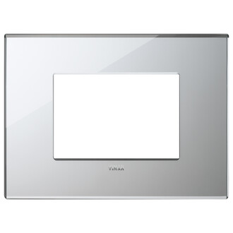 Накладка на 3 модуля, ледяное серебро