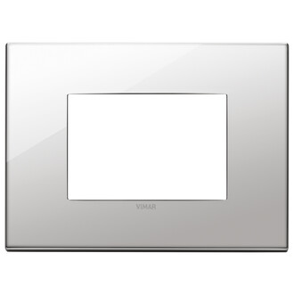 Накладка на 3 модуля, никель