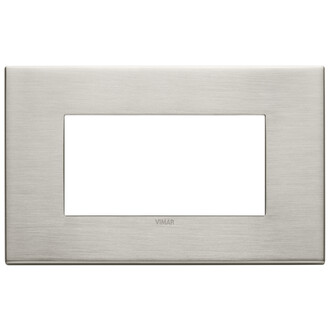 Накладка на 4 модуля, никель матовый