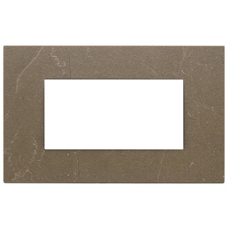 Накладка на 4 модуля, коричневый кофе