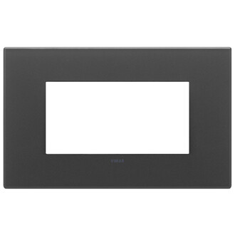 Накладка на 4 модуля, черная матовая